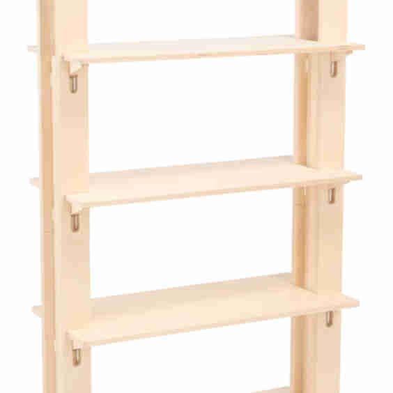 27 X 57 5 Shelving Display Floor Standing Collapsible Eco Friendly Natural