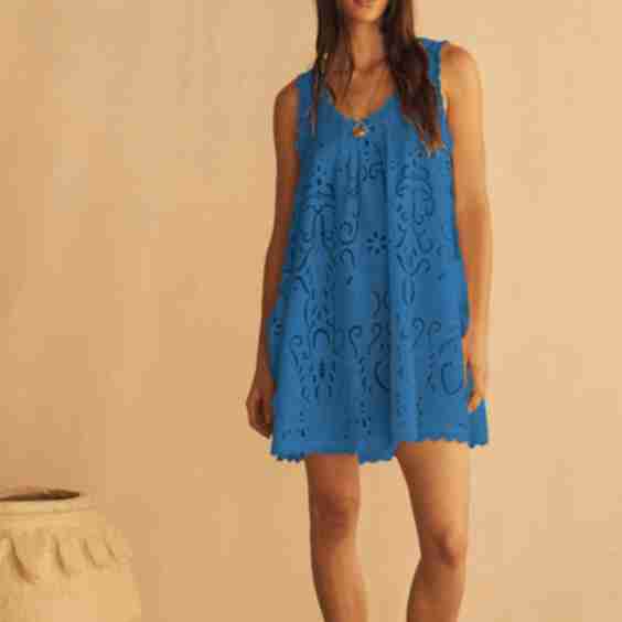 Fiordaliso Lace Mini Swing Dress