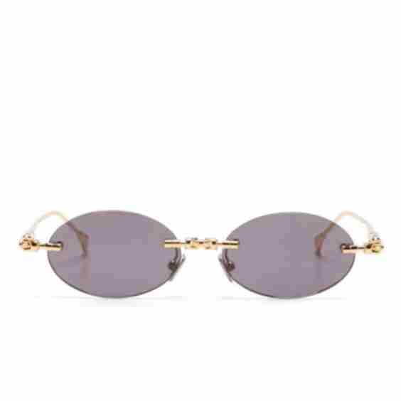 Oval-Frame Sunglasses