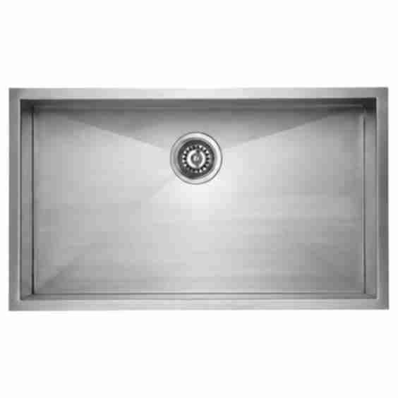 Stainless Steel Under Mount Single Bowl 32" Width Kitchen Sink