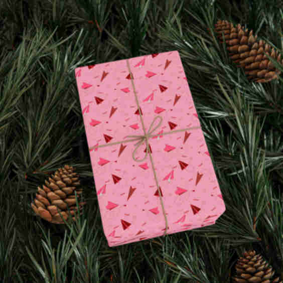 Love Notes Airplanes Wrapping Paper