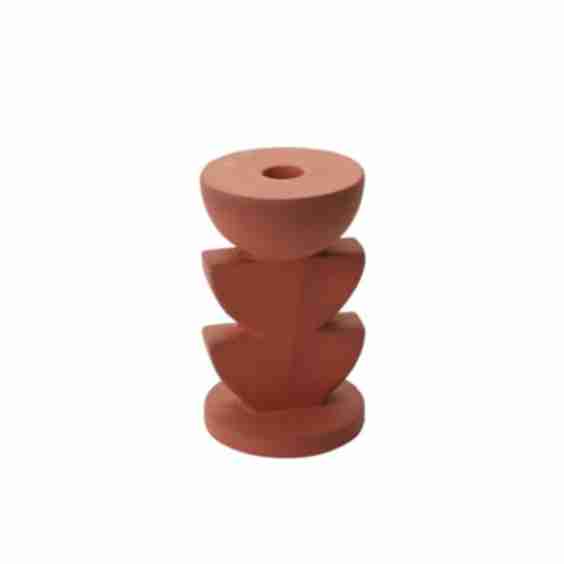 Small Cadwell Terracotta Candleholder 