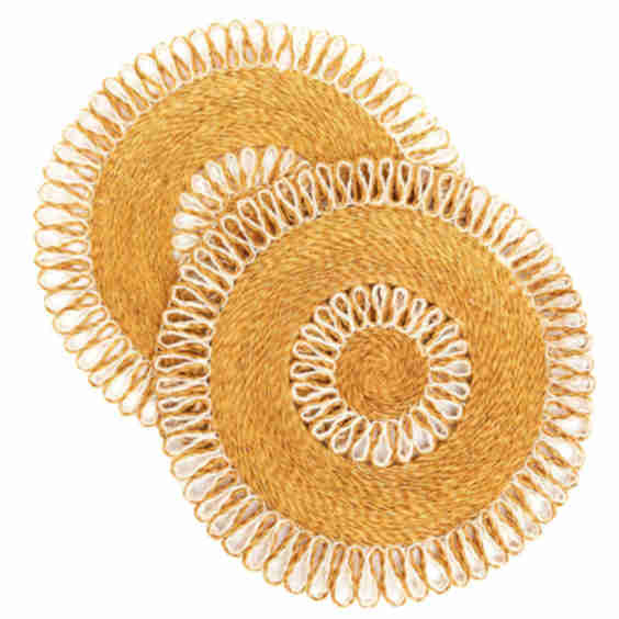 Araw Woven Abaca Placemats, Set Of 2