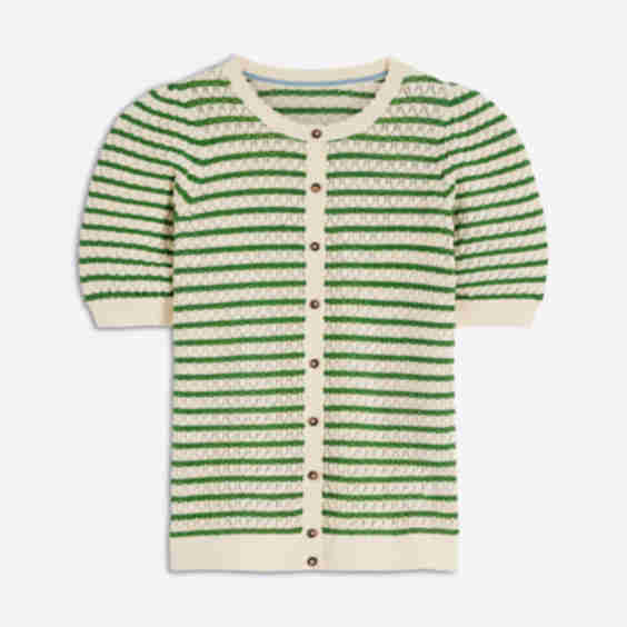 Dot Pointelle Cardigan