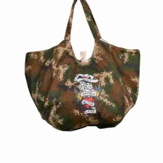 Don’t Gamble with Love Jumbo Camo Bag 