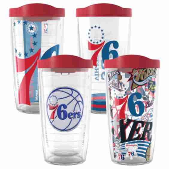 Philadelphia 76ers Tervis Four-Pack 16oz. Classic Tumbler Set