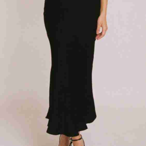 Long Satin Skirt