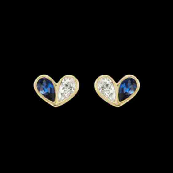 Sweetheart Diamond Studs