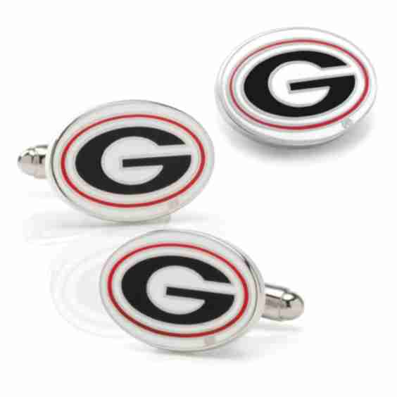 Georgia Bulldogs Cufflinks & Lapel Pin Set
