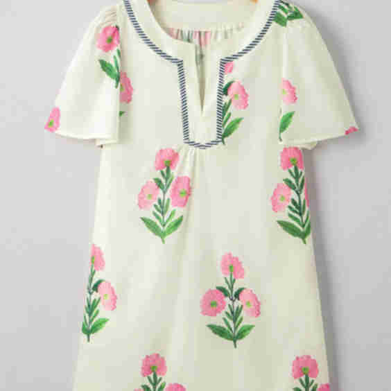 Floral Print Flutter Sleeve Summer Mini Dress