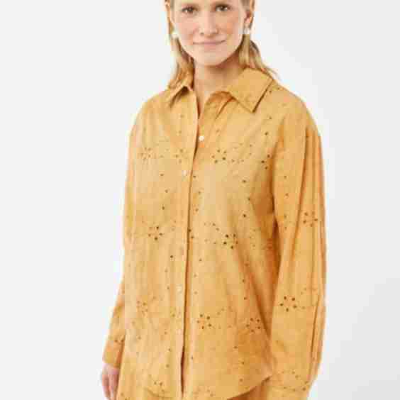 Shirt with Eyelet Embroidery