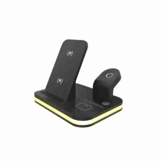 Wireless charging station 3-in-1 15 W fast charging charger stand