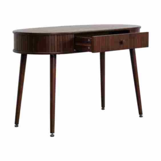 Stream Desk, Modern Writing Desk with Hidden Drawer