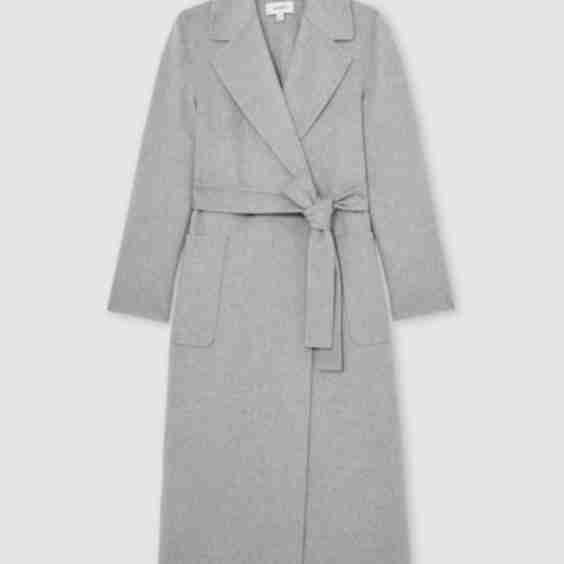 Lucia Petite Wool-Blend Double-Breasted Blindseam Coat