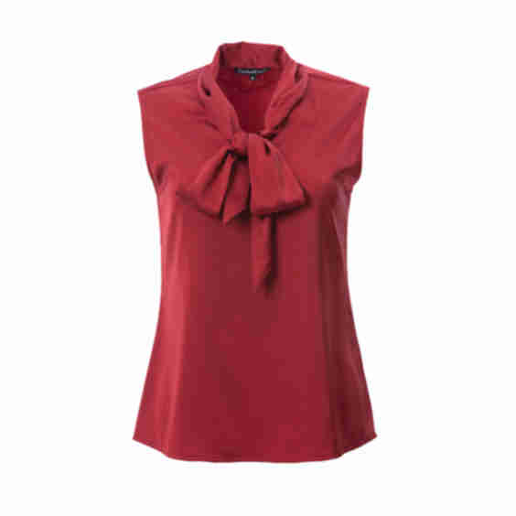 Bow Tie Sleeveless Blouse