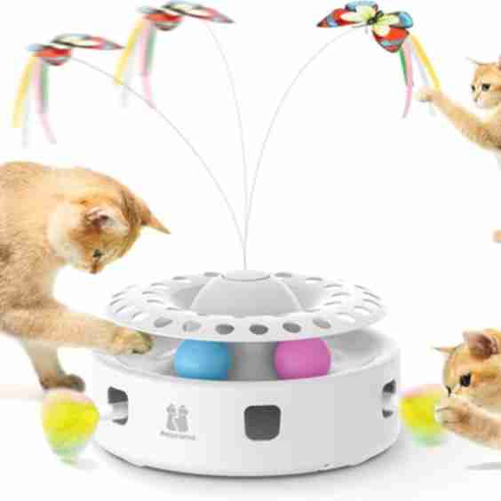 3 in 1 Automatic Interactive Butterfly Cat Toy