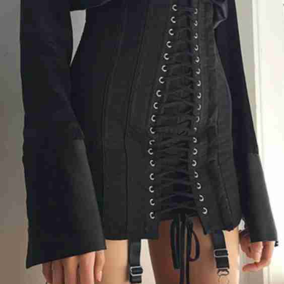 Bandage Wrap Mini Skirt