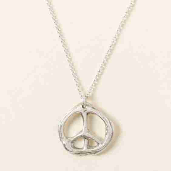 Handmade Peace Sign Necklace