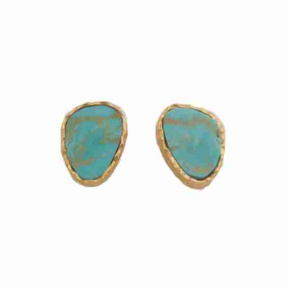 Natural Stone Stud Earrings