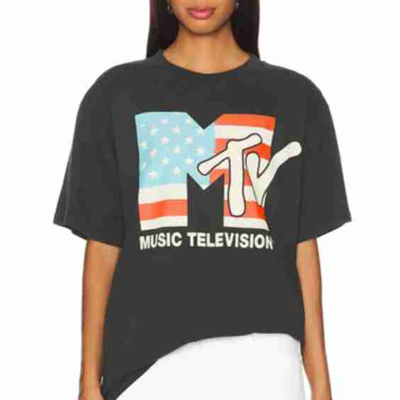 Mtv U S A Boxy Tee