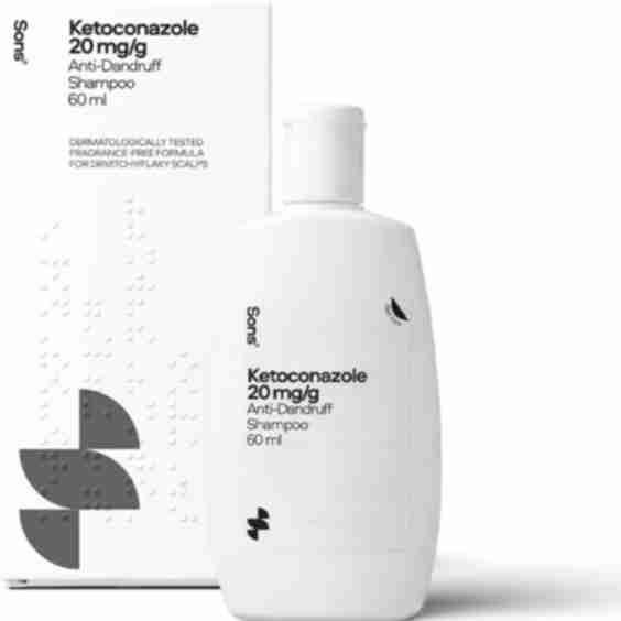 Ketoconazole Anti-Dandruff Treatment Shampoo, 60ml