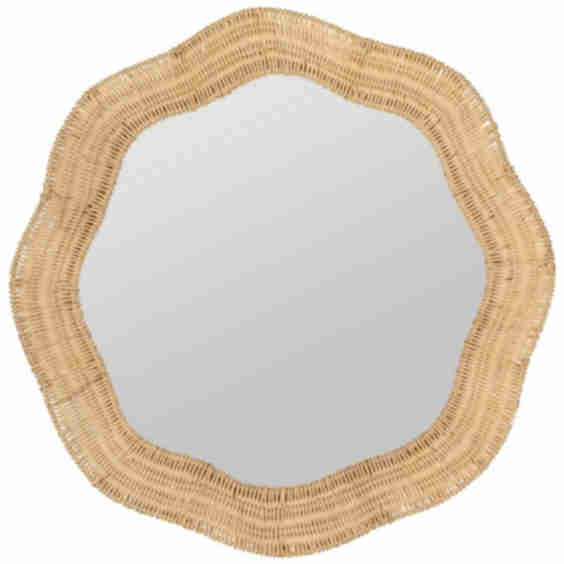 Cooper Classics x Erin Gates Scalloped Linden Round Wall Mirror