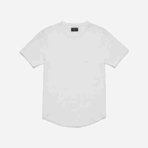 Tri Blend Scallop Crew T-Shirt