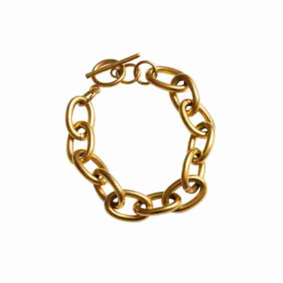 Chunky Round Gold Chain Bracelet