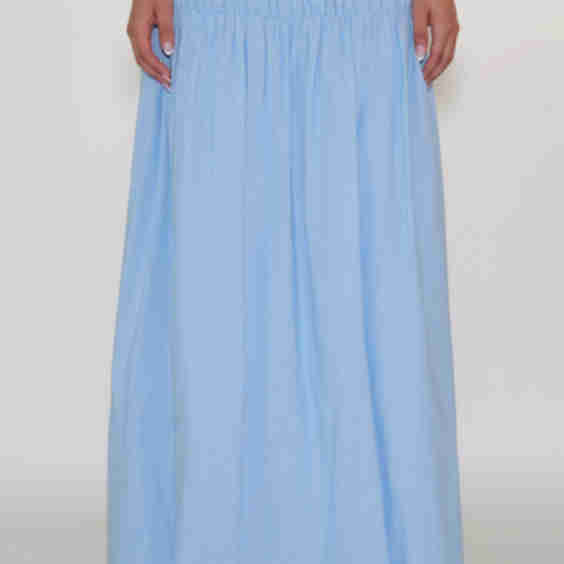 Shirred Maxi Skirt