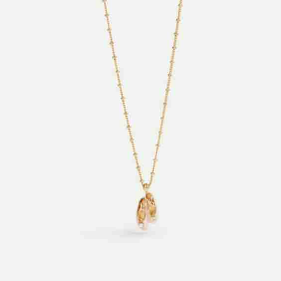 Ballet Slipper Pendant Necklace