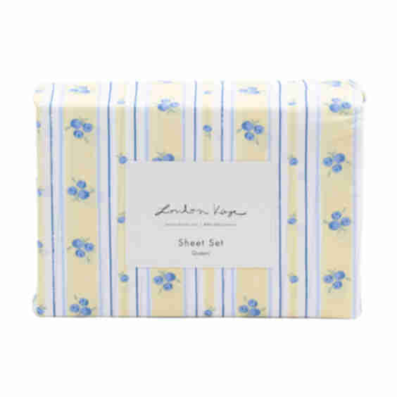 Blueberry Striped Sheet Set