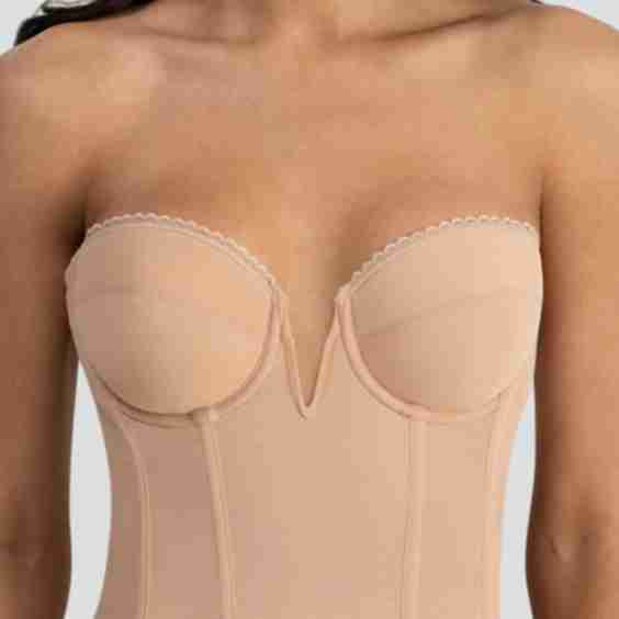 Valerie Backless Strapless V Wire Plunge Bustier Bra