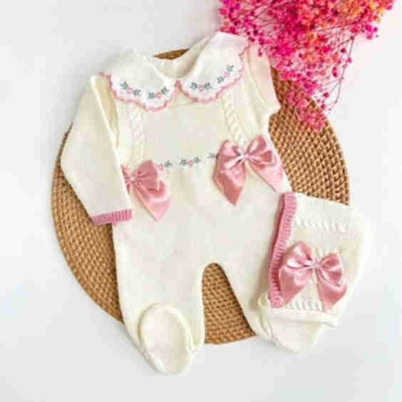 Flowers Knitted Outfit