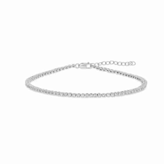 Adjustable Lab Grown Round Diamond Tennis Bracelet