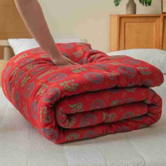 Retro Auspicious Cotton Gauze Jacquard Quilt