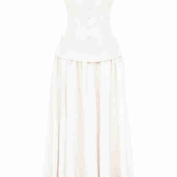Serment Buttoned Corset Maxi Dress