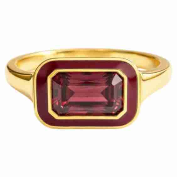 Octagon Garnet Ring (Pre-Owned)