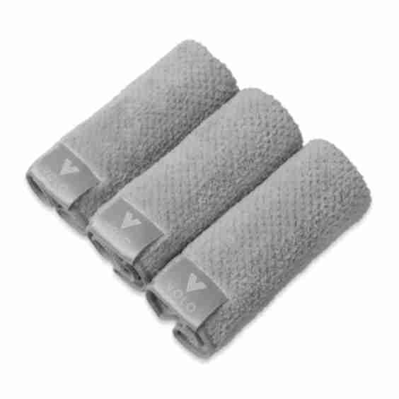 3 Pc Face Towels with Reusable Tote