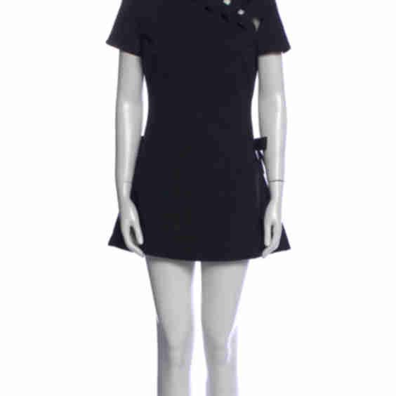 Mock Neck Mini Dress