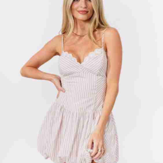 Bridge Poplin Stripe Dress