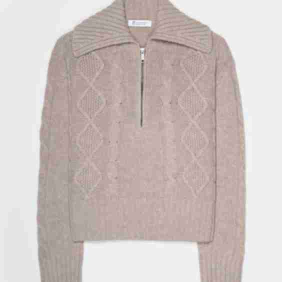 Giuditta Recycled Wool Zip Sweater 