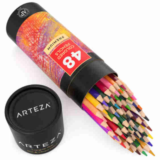 48 Color Premium Colored Pencils Set