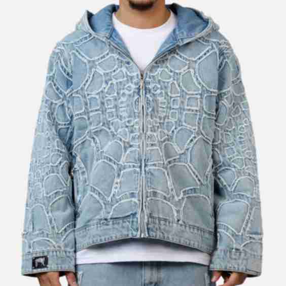 Spider Web Denim Jacket