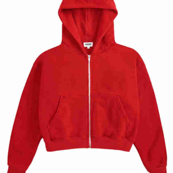 Rosie Cropped Zip-Up Hoodie 