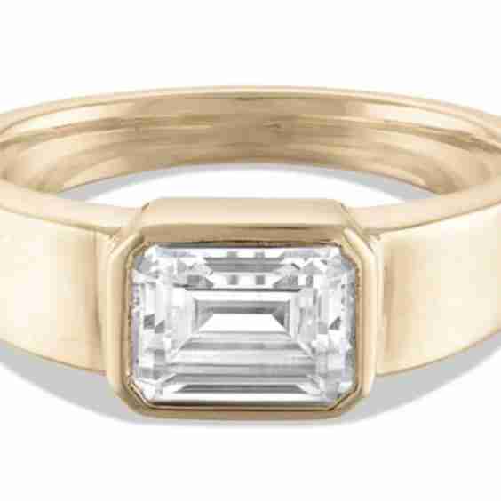 Allium Emerald Cut Diamond Ring 1 5 Ct