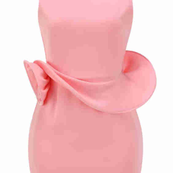 Floral Detail Backless Mini Dress