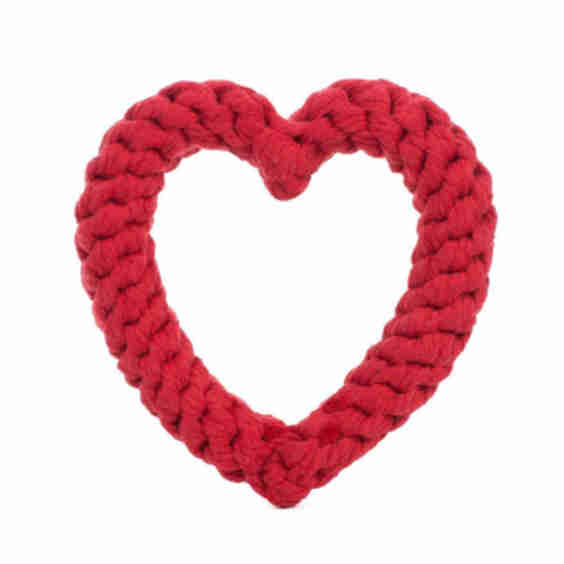 Heart Rope Dog Toy
