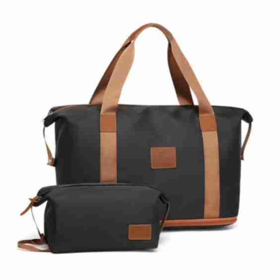 Travel Bag with Trolley Cover and Wet Bag