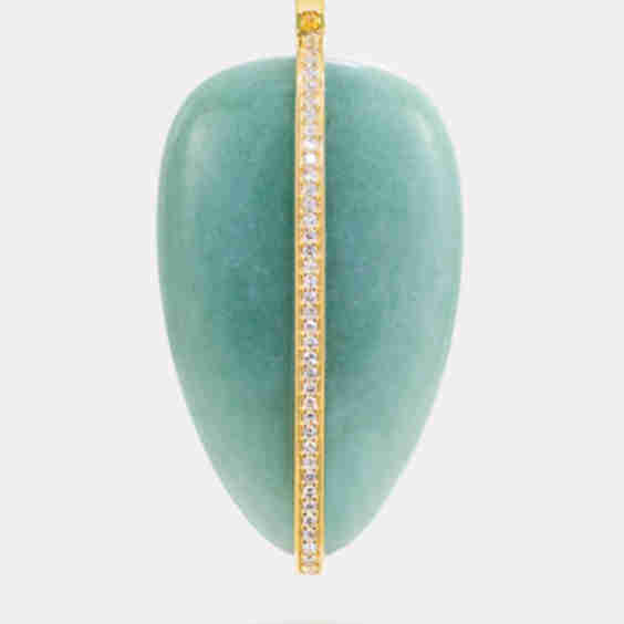 XL Diamond Pebble Pendant
