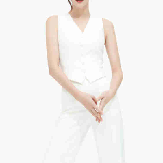 Silk V Neckline Vest